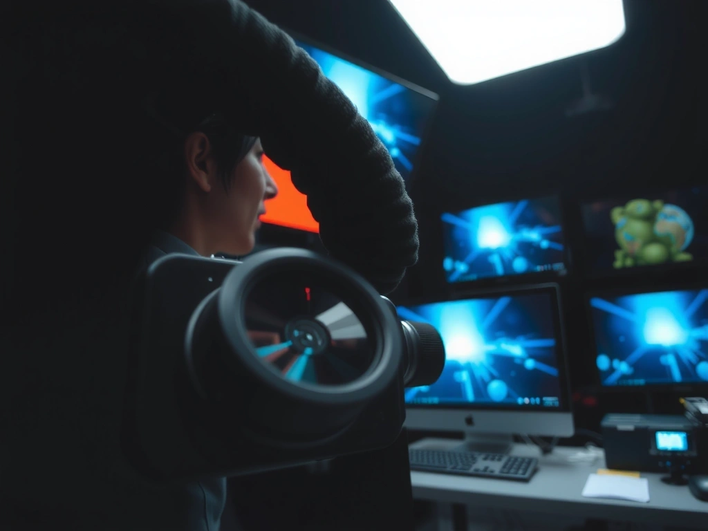 Lente de cámara de estudio