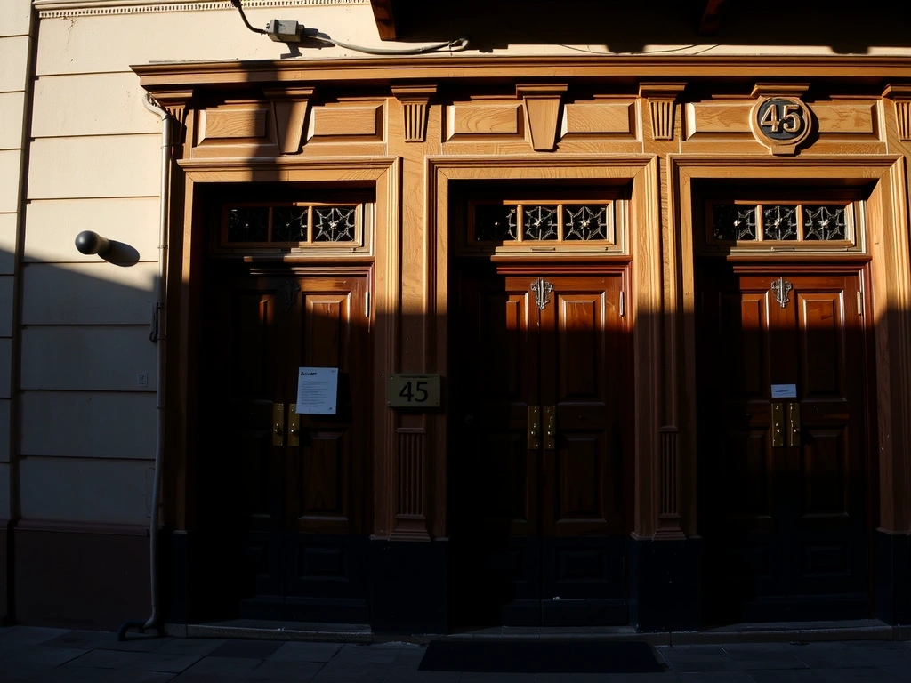 Entrada de la Academia en Calle de la Luna